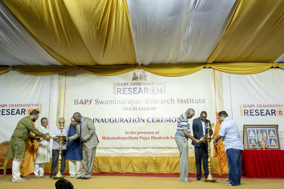 BAPS Swaminarayan Research Institute Inaugurated at BAPS Swaminarayan Mandir, Dar-es-Salaam