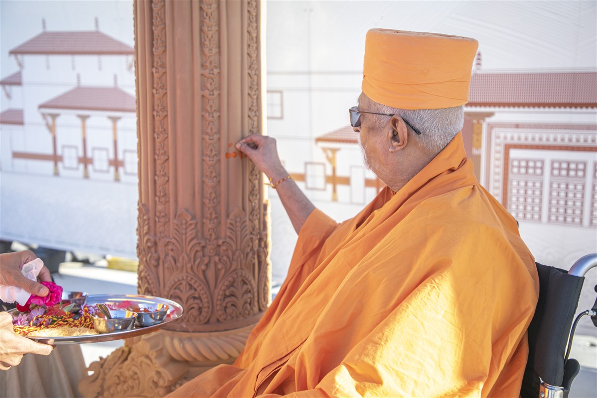 BAPS Hindu Mandir and Cultural Precinct Stambh Pujan, Sydney