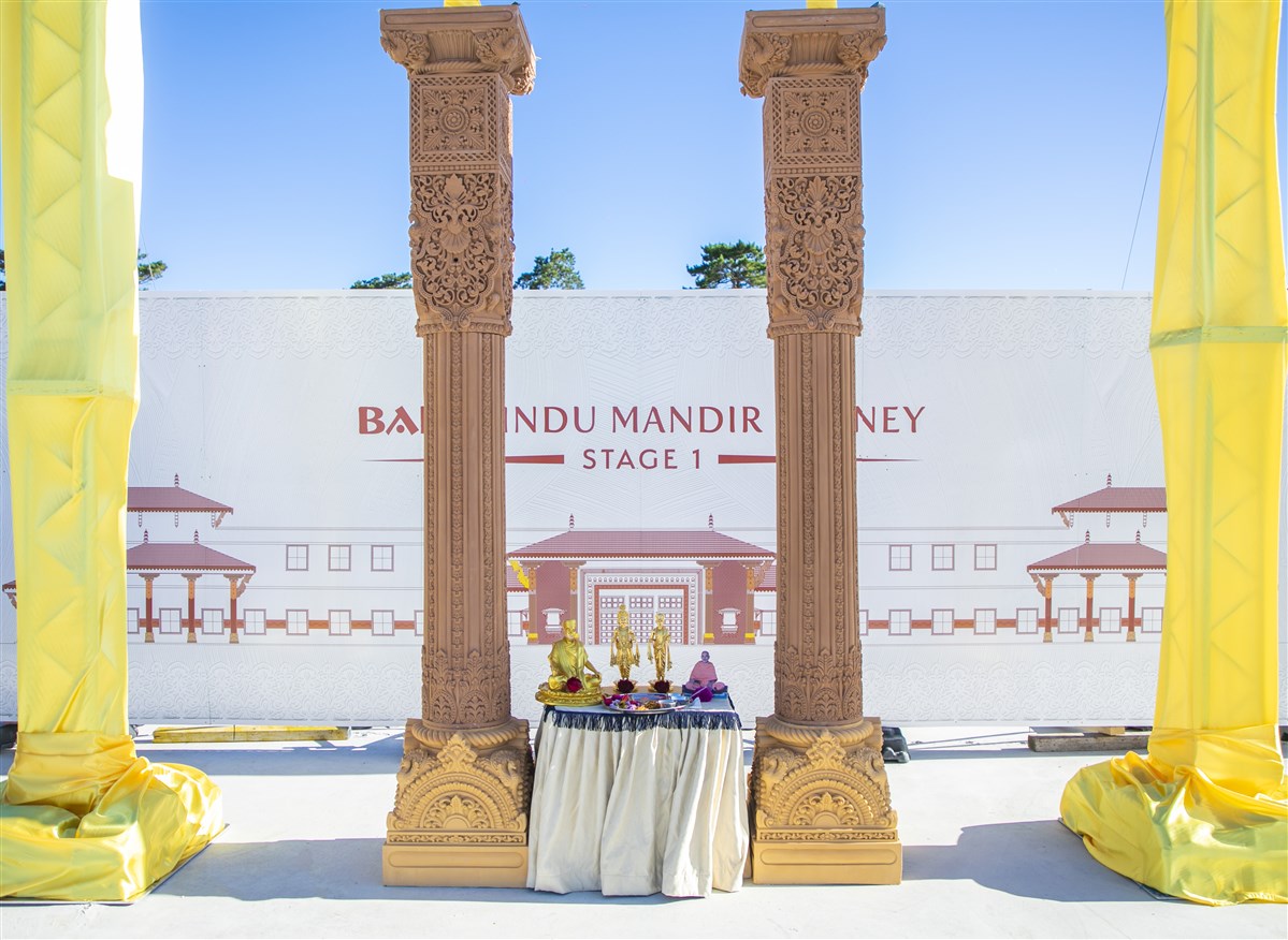 BAPS Hindu Mandir and Cultural Precinct Stambh Pujan, Sydney