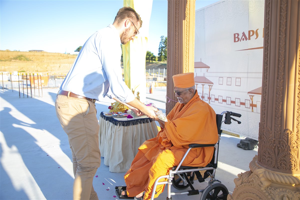 BAPS Hindu Mandir and Cultural Precinct Stambh Pujan, Sydney
