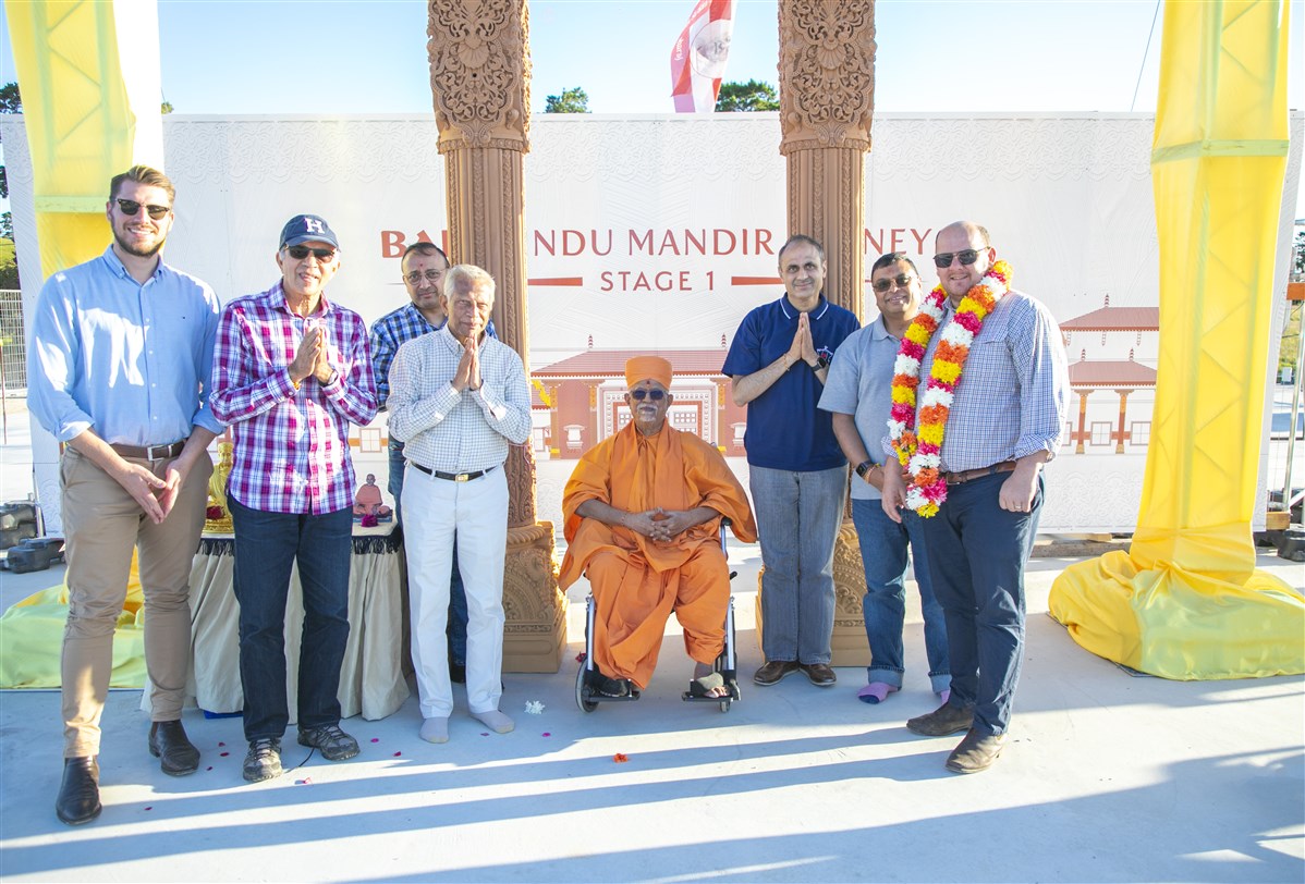 BAPS Hindu Mandir and Cultural Precinct Stambh Pujan, Sydney