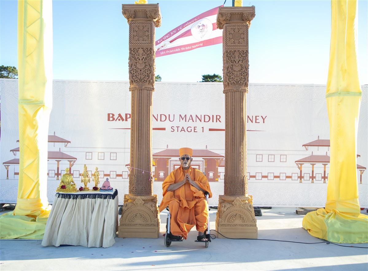 BAPS Hindu Mandir and Cultural Precinct Stambh Pujan, Sydney