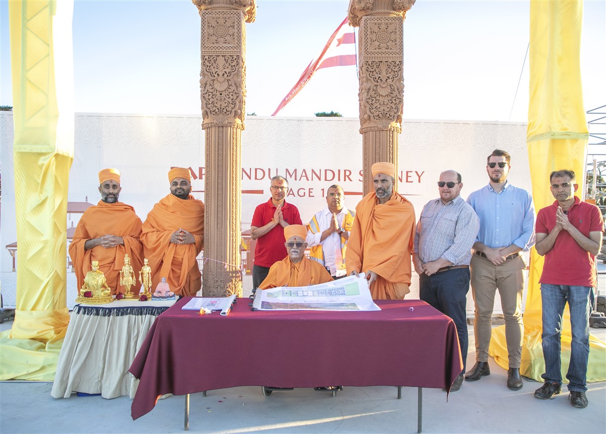 BAPS Hindu Mandir and Cultural Precinct Stambh Pujan, Sydney