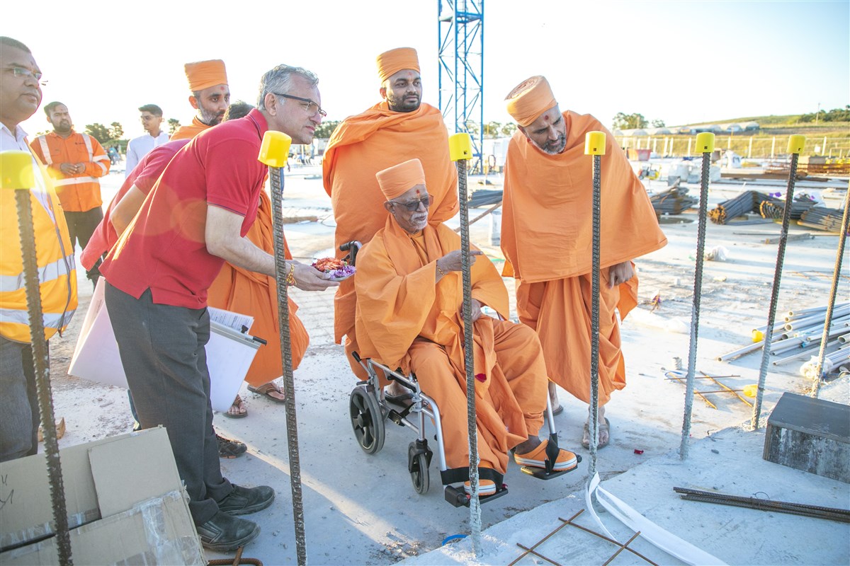 BAPS Hindu Mandir and Cultural Precinct Stambh Pujan, Sydney