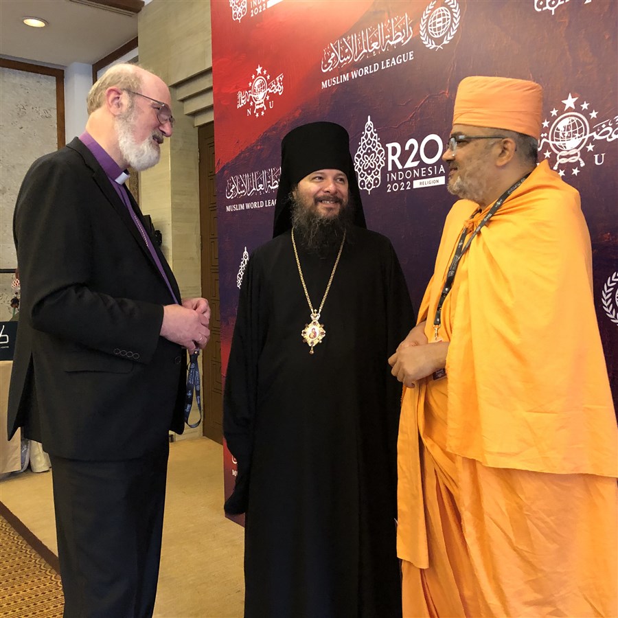 With Archbishop Prof. Dr Thomas Schirrmacher, Secretary General of the World Evangelical Alliance (Germany) and His Grace Bishop Pitirim, Russian Orthodox Bishop of Jakarta (Russia/Indonesia)