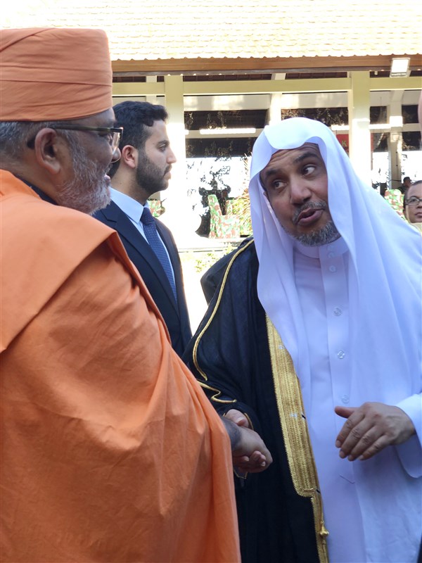 With His Excellency Sheikh Mohammad bin Abdulkarim Al-Issa, Secretary General of the Muslim World League (Saudi Arabia)