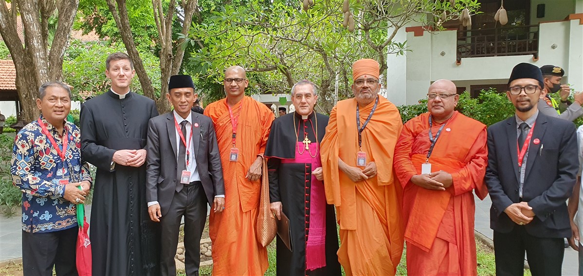 With various faith leaders and representatives from around the world