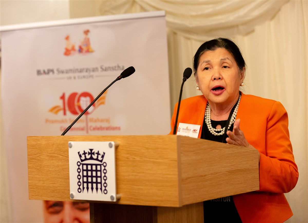 Mei Sim Lai, Representative Deputy Lieutenant for Brent as well as Trustee of the Pan-Asian Women’s Association: “Pramukh Swami Maharaj was truly an amazing, extraordinary and inspirational person who had done so much over seven decades to help so many people around the world.”