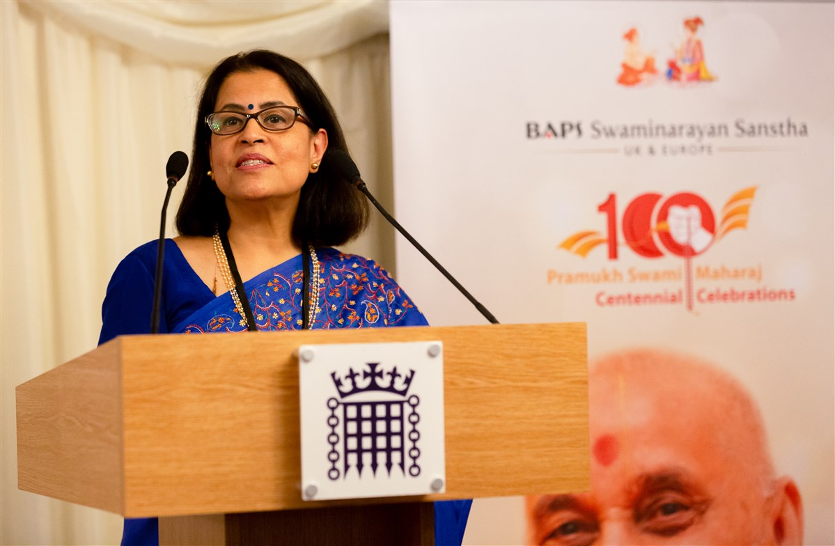 BAPS lead volunteer Rena Amin concluded the event with a vote of thanks