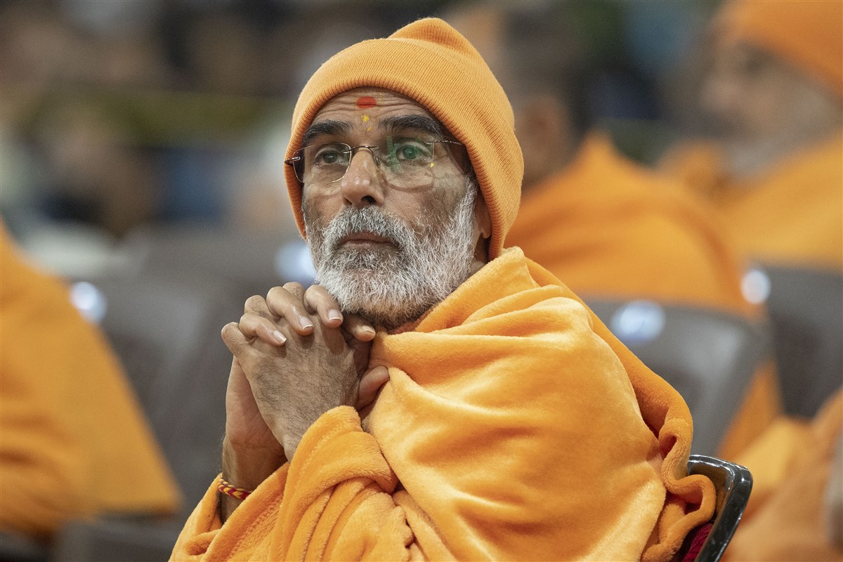 Anandswarup Swami during the assembly