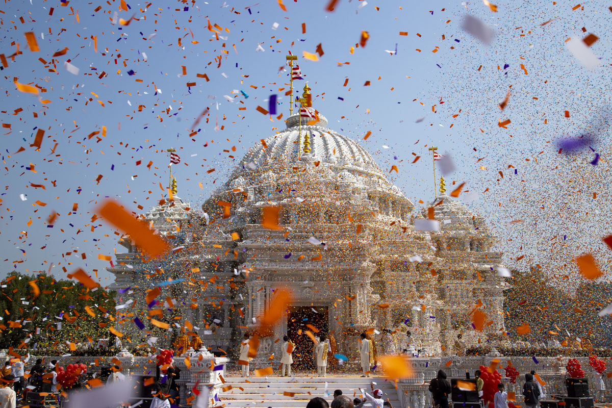 Pramukh Swami Maharaj Smruti Mandir during the inauguration rituals