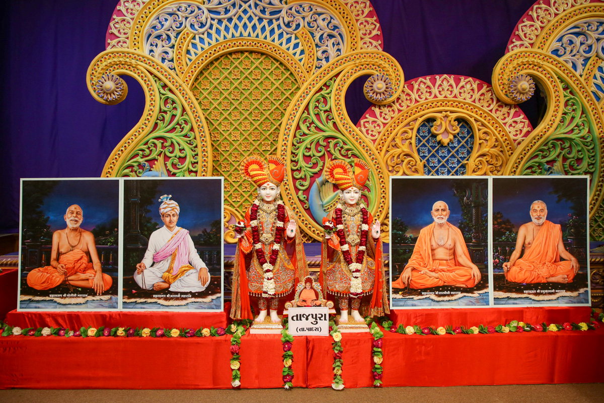 Murtis to be consecrated at BAPS Shri Swaminarayan Mandir, Tajpura (Padra), India