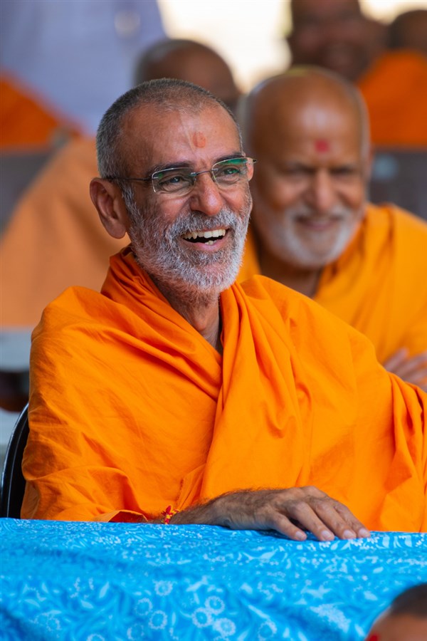 Anandswarup Swami during the sant shibir