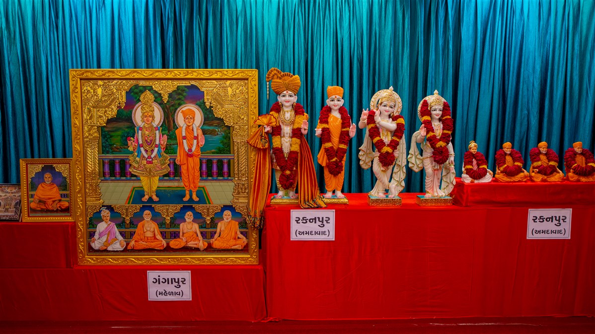 Murtis to be consecrated at BAPS Shri Swaminarayan Mandirs in Rakanpur (Ahmedabad) and Gangapur (Mahelav), India