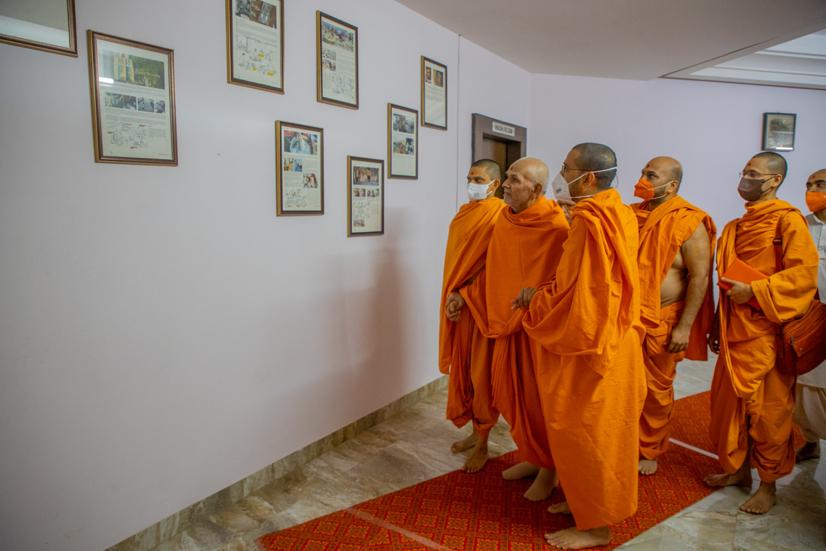 Swamishri observes photos