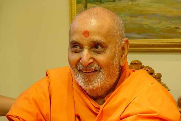 Swamishri in a vibrant mood 
