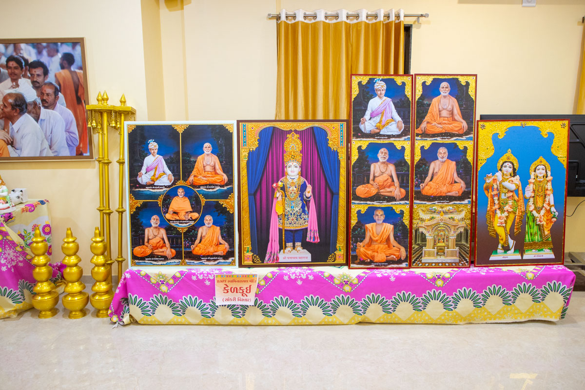 Murtis to be consecrated at BAPS Shri Swaminarayan Mandirs in Sahajanand Residency, Kathor, Kelkui, Un, Changada, Chandrapura, Kanod, Sansoli, India