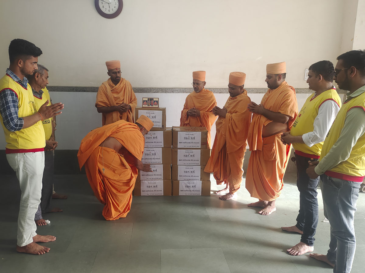 Cyclone Biparjoy BAPS Relief Work 2023, Jamnagar