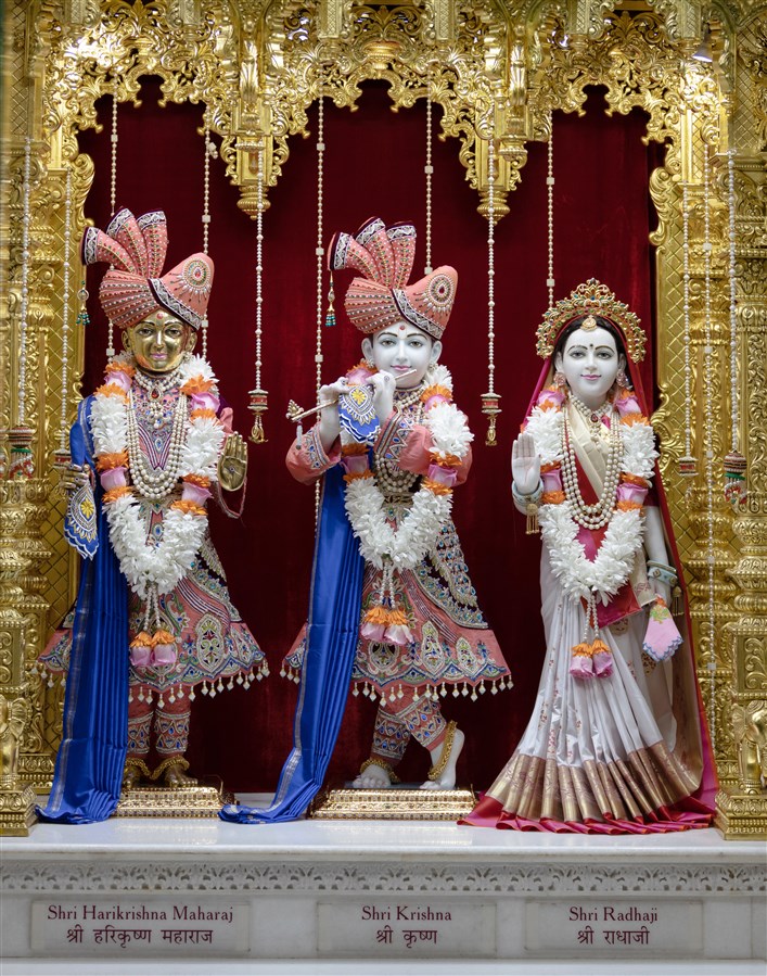 Shri Harikrishna Maharaj and Shri Radha-Krishna Bhagwan