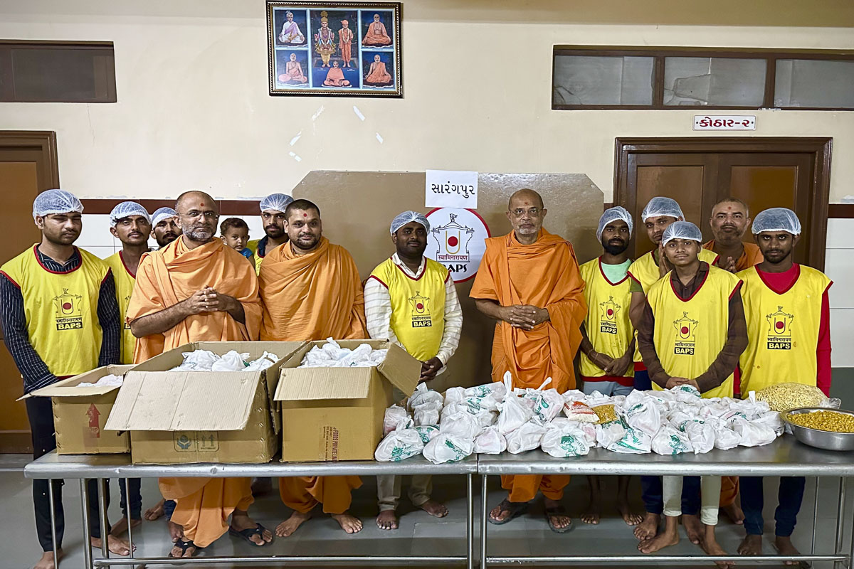 Cyclone Biparjoy BAPS Relief Work 2023, Sarangpur