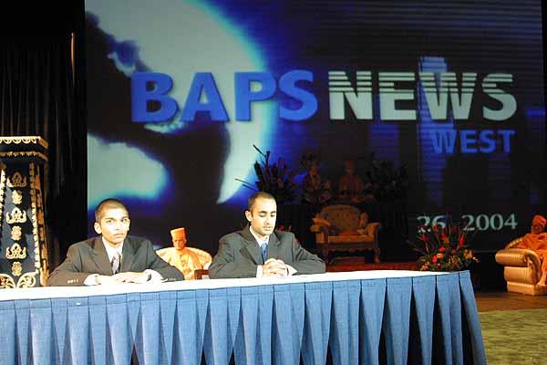 Kishori Din June 26, 2004 - Kishores present "BAPS News West" 