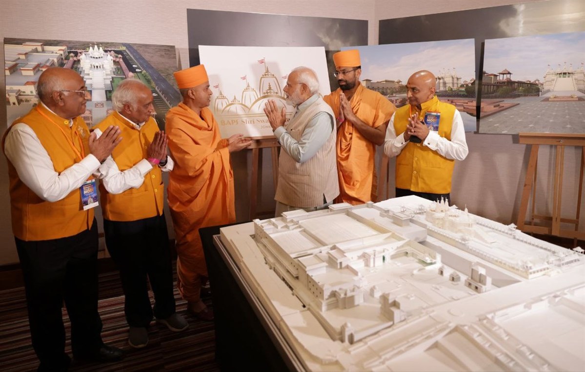 PM Narendra Modi meets BAPS delegation during BRICS summit