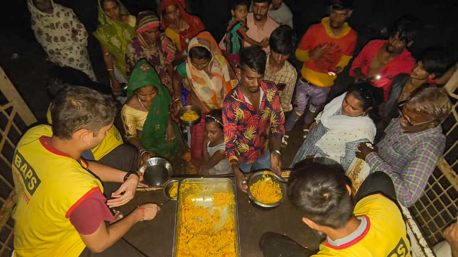BAPS Flood Relief Work 2023, Bharuch