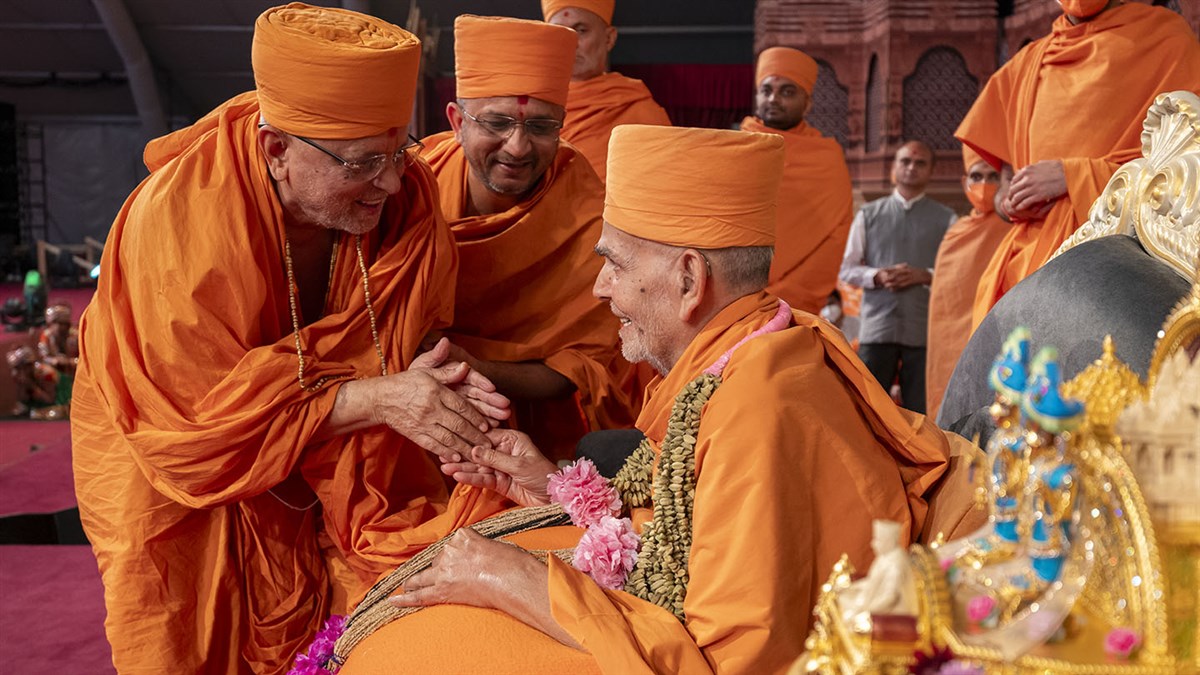 Mahant Swami Maharaj 90th Janma Jayanti Mahotsav <br>For more information and photos of the event, please <a href='https://www.baps.org/News/2023/Mahant-Swami-Maharaj-90th-Janma-Jayanti-Mahotsav-24212.aspx' target='blank' style='text-decoration:underline; color:blue;' >click here</a>