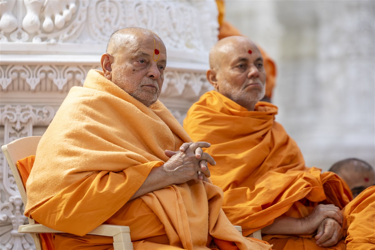 Sadguru swamis engrossed in darshan