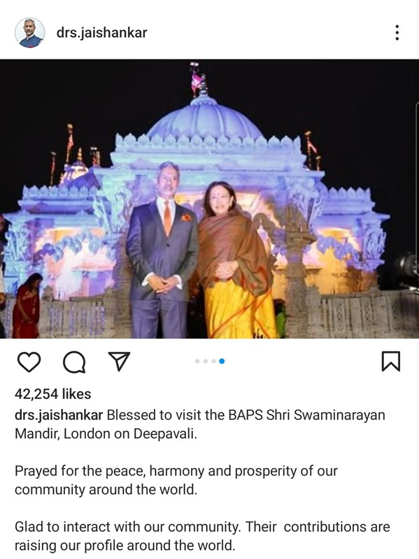 He also posted about his visit on Instagram and other social media platforms