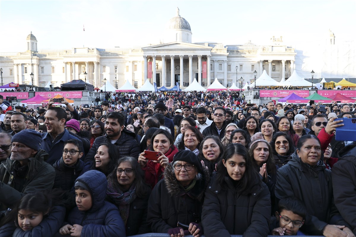 ‘Diwali on Trafalgar Square’ was attended by around 30,000 people throughout the day