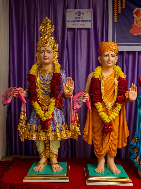 Murtis to be consecrated at BAPS Shri Swaminarayan Mandir in Amer (Jaipur), Rajasthan, India