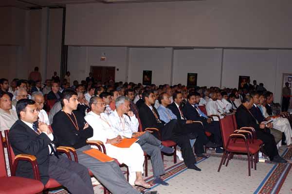 The delegates seated in the Medico-Spiritual Conference