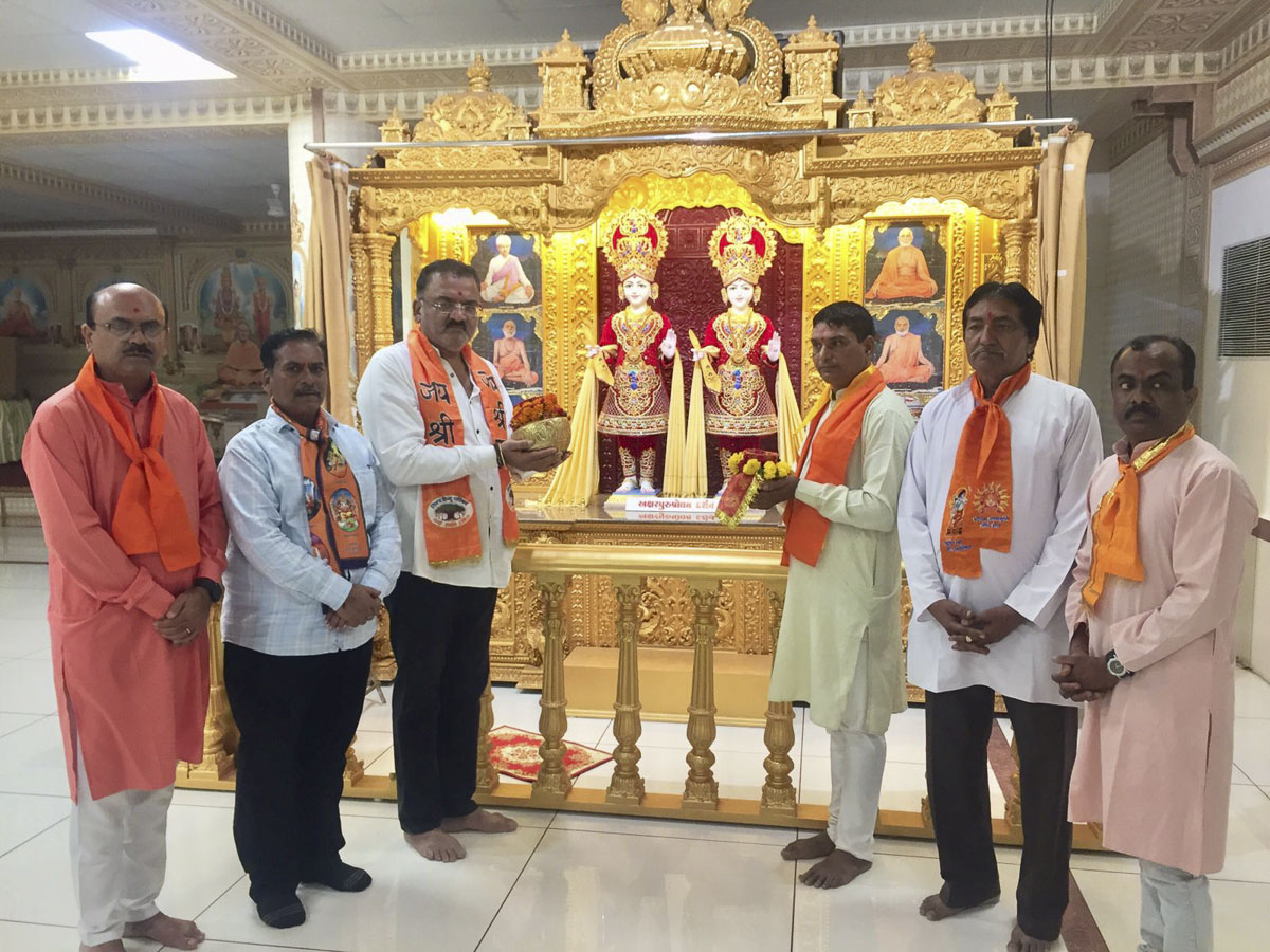 Shri Ram Janmbhoomi Mandir Akshat Kumbh Vadhamana, Amreli