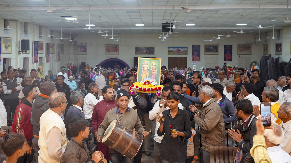 Shri Ram Janmbhoomi Mandir Akshat Kumbh Vadhamana, Dholka