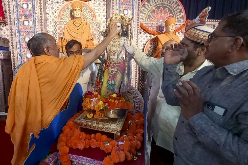 Shri Ram Janmbhoomi Mandir Akshat Kumbh Vadhamana, Mahuva