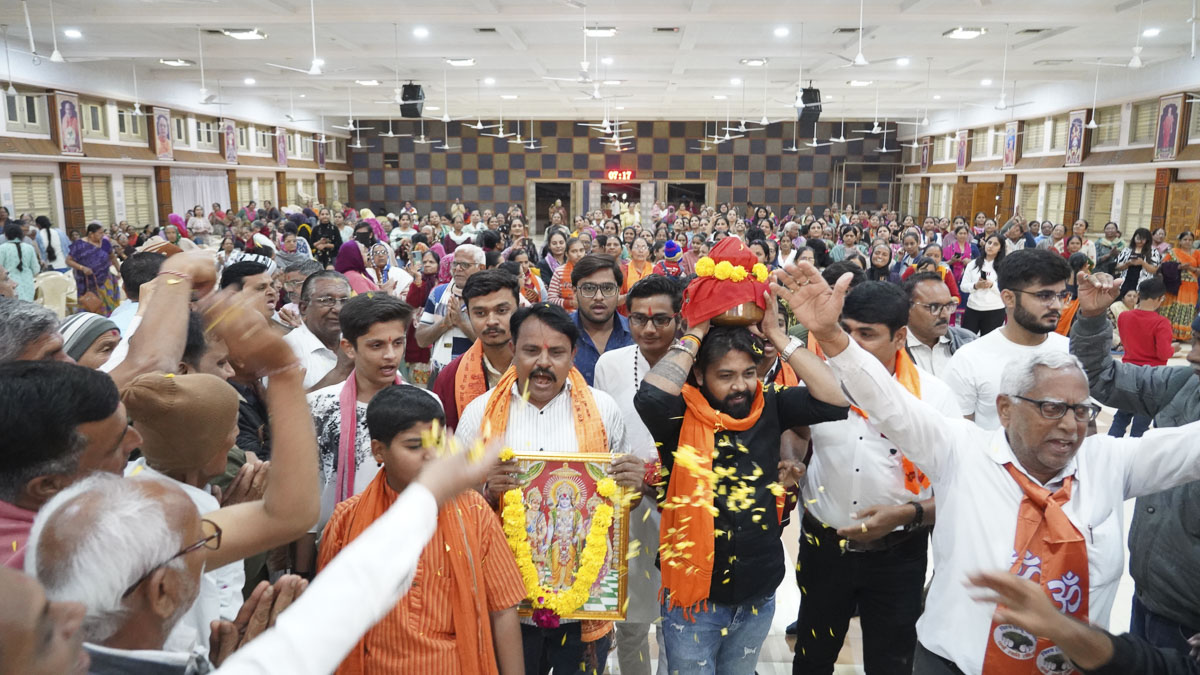 Shri Ram Janmbhoomi Mandir Akshat Kumbh Vadhamana, Mahesana