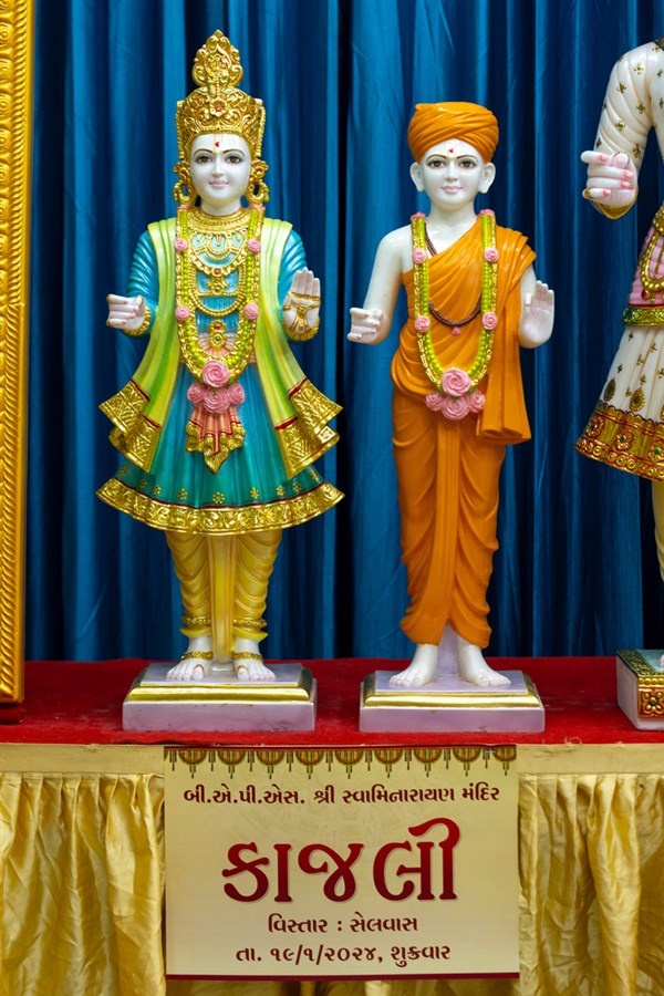 Murtis to be consecrated at BAPS Shri Swaminarayan Mandir, Kajali (Silvassa), India