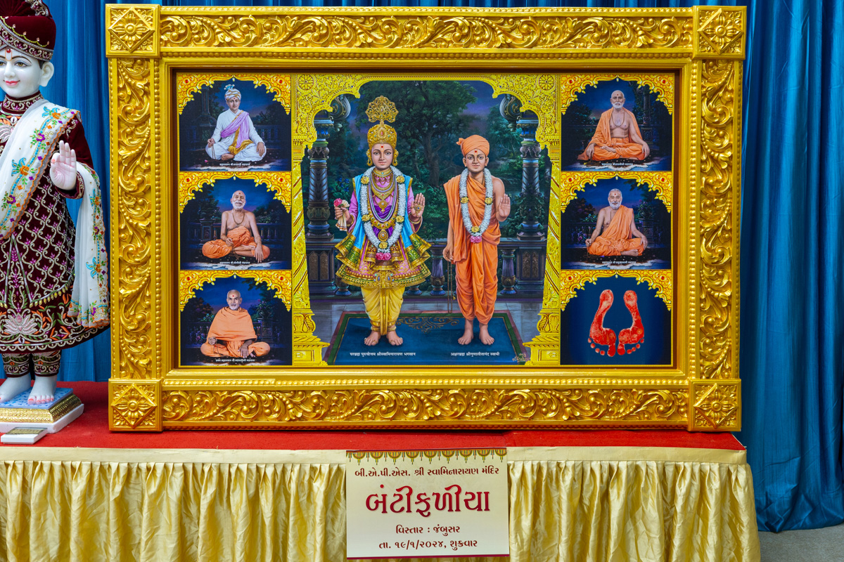 Murtis to be consecrated at BAPS Shri Swaminarayan Mandir, Buntyfaliya (Jambusar), India