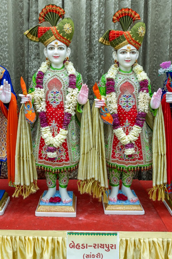 Murtis to be consecrated at BAPS Shri Swaminarayan Mandir, Behda-Raipur (Sankari), India