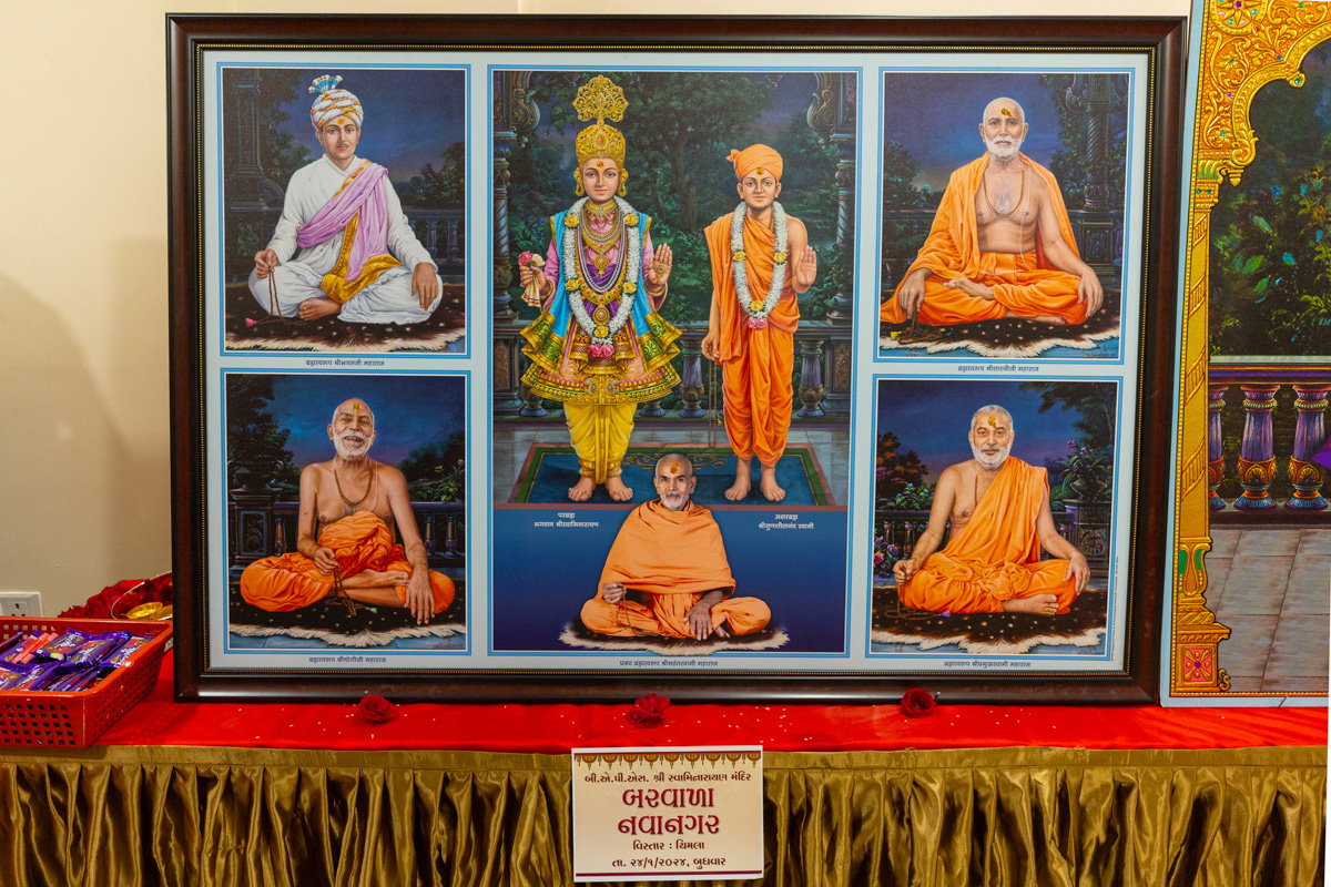 Murtis to be consecrated at BAPS Shri Swaminarayan Mandir, Barvala-Navanagar (Chimla), India