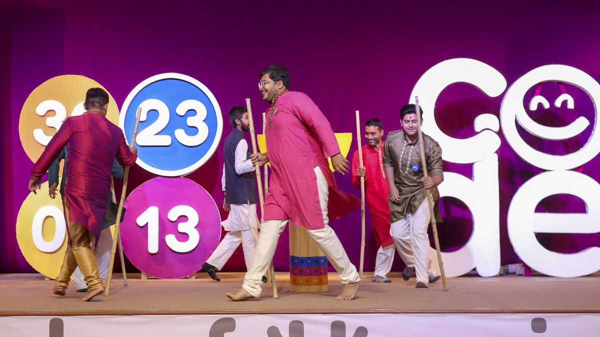 Bal karyakars take part in a fun learning activity
