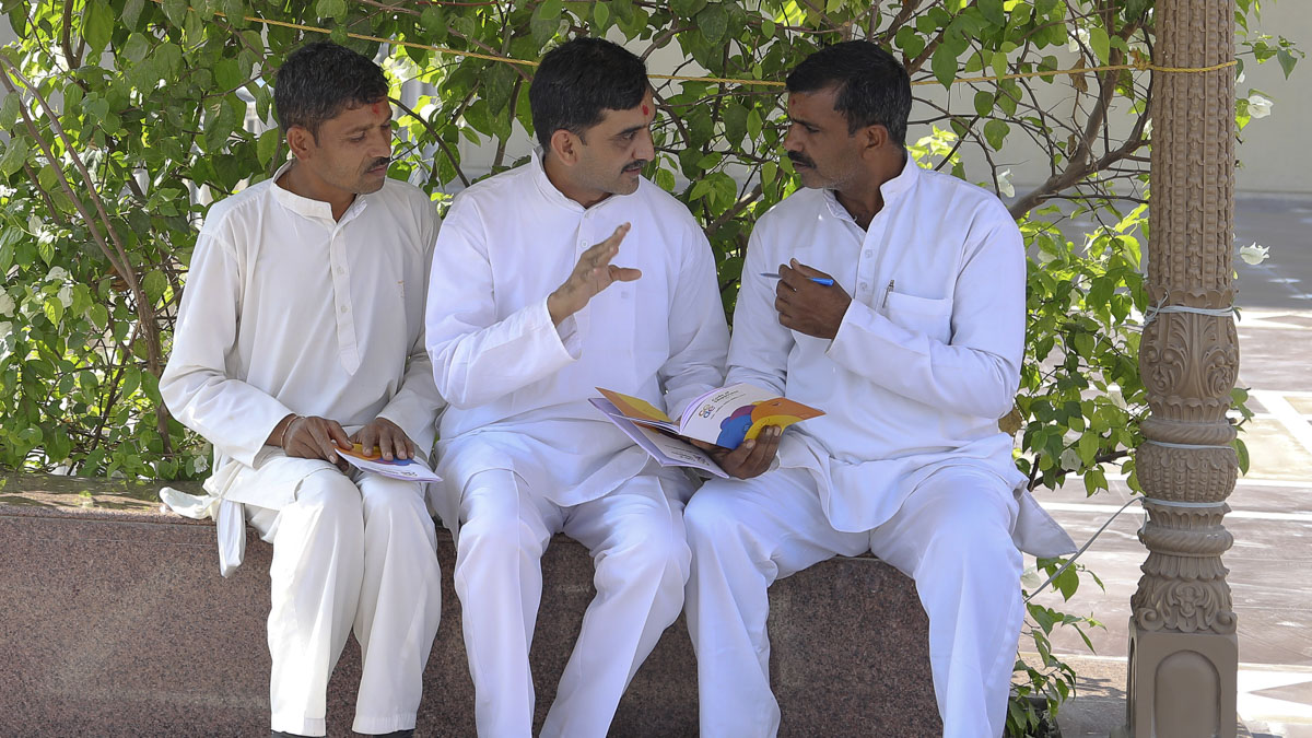 Bal karyakars spend their recess time attempting to crack the code of happiness