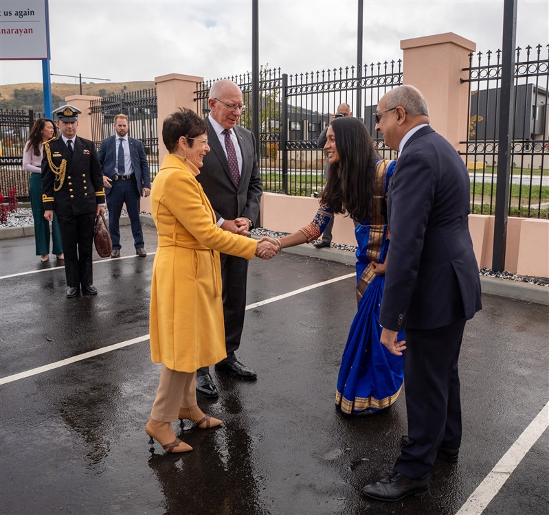 Governor-General of Australia Visits BAPS Shri Swaminarayan Mandir, Canberra
