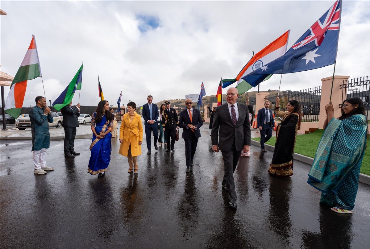 Governor-General of Australia Visits BAPS Shri Swaminarayan Mandir, Canberra
