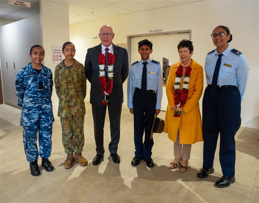 Governor-General of Australia Visits BAPS Shri Swaminarayan Mandir, Canberra