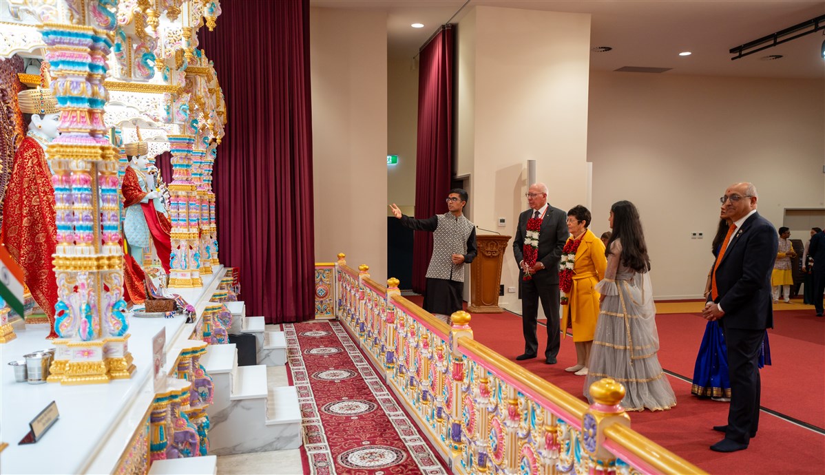 Governor-General of Australia Visits BAPS Shri Swaminarayan Mandir, Canberra