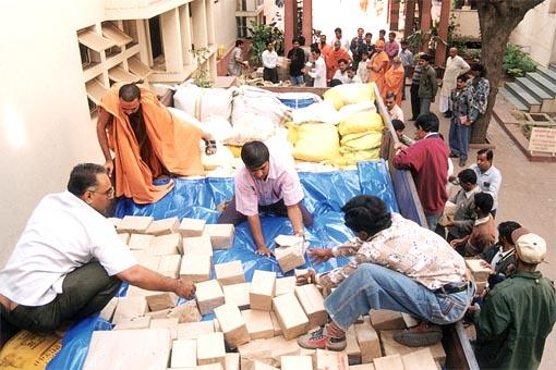 Distribution of Relief Material by BAPS 