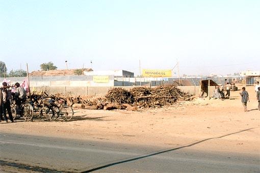 Pictures from the temporary rehabilitation site, Pramukh Swami Nagar