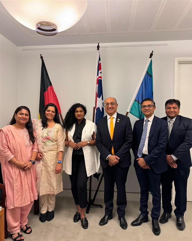 BAPS volunteers with the Hon Cassandra Fernando MP, Member for Holt